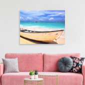 ボートオンザビーチ キャンバスプリント (インサイチュ (リビング))