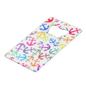 ボートカラフルいかりパターン クレジットカード栓抜き (正面アングル)