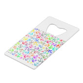 ボートカラフルいかりパターン クレジットカード栓抜き (裏面アングル)