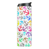 ボートカラフルいかりパターン タンブラー (回転左)