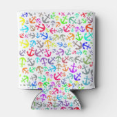 ボートカラフルいかりパターン 缶クーラー (裏面)