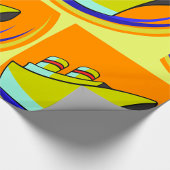 ボートカラフル ラッピングペーパー