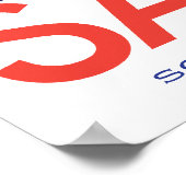 ボートカラースクエア_SAILサウスビーチ ポスター (角)