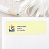 ボートカラー正方形_テンプレート ラベル (インサイチュ)