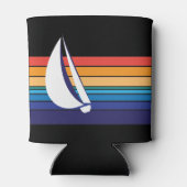 ボートカラー正方形_水平の色合い_設計カスタム済み 缶クーラー (裏面)