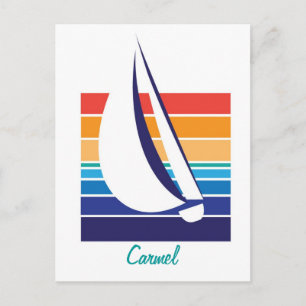 ボートカラーSquare_Carmel ポストカード