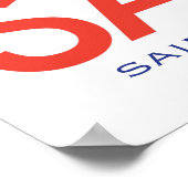 ボートカラーSquare_SAIL St. Tropezポスター ポスター (角)
