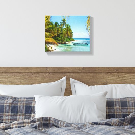 ボートカリブのイン キャンバスプリント (インサイチュ (寝室))