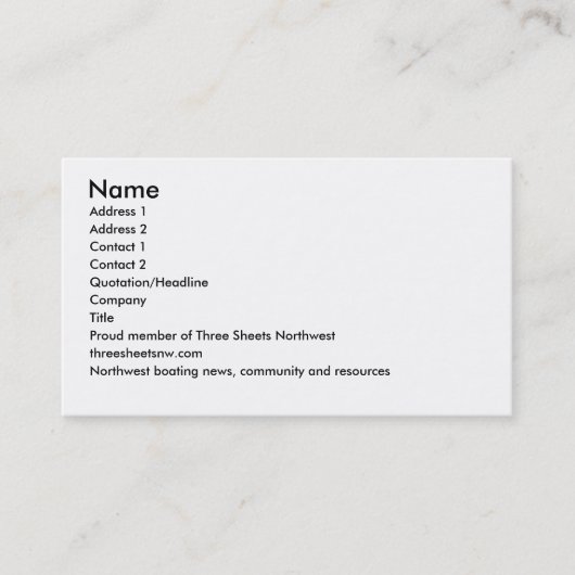 ボートカード 名刺 (正面)