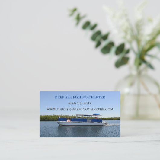 ボートキャプテンサービス魚釣り憲章 名刺 (スタンド正面)