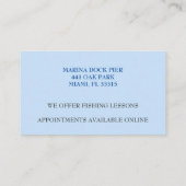 ボートキャプテン魚釣り憲章 名刺 (裏面)