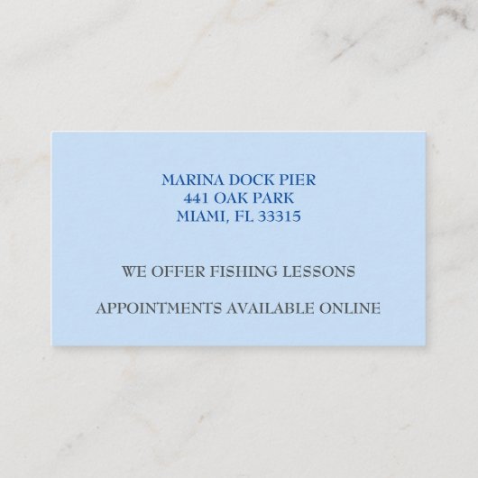 ボートキャプテン魚釣り憲章 名刺 (裏面)