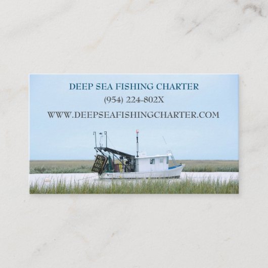 ボートキャプテン魚釣り憲章 名刺 (正面)
