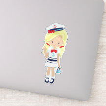 ボートキャプテン、スキッパー、かわいい女の子、ブロンド髪