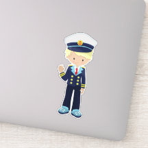 ボートキャプテン、スキッパー、かわいい男の子、金髪