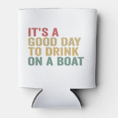 ボートクルーズでお酒を飲む良い日おもしろいだ 缶クーラー (正面)