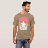 ボートクルー ローイング スポーツ 仲間 Tシャツ (正面フル)