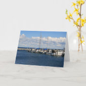 ボートグリーティングカード カード (黄色い花)