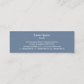 ボートシェイプ – クロムチューブ スキニー名刺 (裏面)