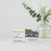 ボートシュリンクラップ冬季営業 名刺 (スタンド正面)