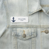 ボートスタッフパーソナライズされた航海のいかり 名札 (インサイチュ)