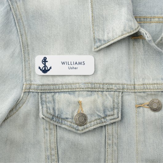 ボートスタッフパーソナライズされた航海のいかり 名札 (インサイチュ)