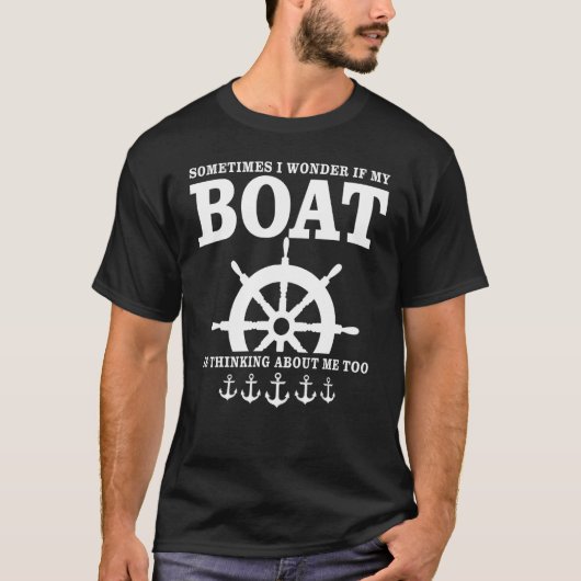 ボートスポーツボート帆船モーターボート船長2 Tシャツ (正面)