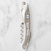 ボートズパーソナライズされたコルクスクリューボトルオープナー ソムリエナイフ (正面)