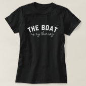 ボートセラピーおもしろい航海の休暇 Tシャツ (デザイン正面)