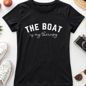ボートセラピーおもしろい航海の休暇 Tシャツ