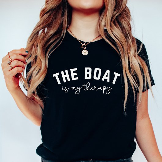 ボートセラピーおもしろい航海の休暇 Tシャツ