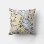 ボートセーラパーソナライズされたー海軍ホーム航海の&キッズ クッション (裏面)