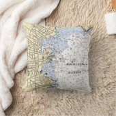 ボートセーラパーソナライズされたー海軍ホーム航海の&キッズ クッション (ブランケット)