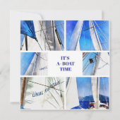 ボートタイムおもしろいプ芸術的ン白帆 セーブザデート (正面)