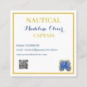 ボートタコ航海のパーソナルマリーン スクエア名刺 (裏面)