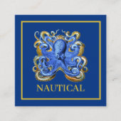 ボートタコ航海のパーソナルマリーン スクエア名刺 (正面)