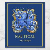 ボートタコ航海のパーソナルマリーン ワインラベル (シングルラベル)