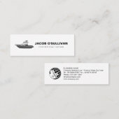 ボートチャーター魚釣り スキニー名刺 (正面/裏面)