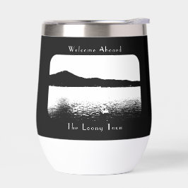 ボートデコパーソナライズされたア白黒ポントゥーン