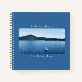 ボートデコパーソナライズされたールポントゥーンゲストブック ノートブック