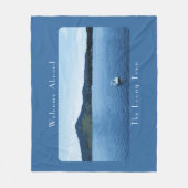 ボートデコパーソナライズされたールポントゥーンレイク フリースブランケット (正面)