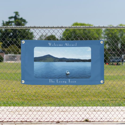 ボートデコパーソナライズされたールポントゥーンレイク 横断幕 (インサイチュ)