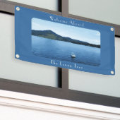 ボートデコパーソナライズされたールポントゥーンレイク 横断幕 (ビルの外側)