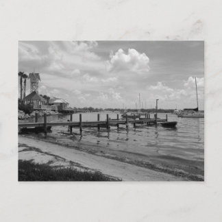 ボートドックとブリッジストリートクロックタワー ポストカード