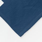 ボートネームいかりネービ航海のーブルーへようこそ フリースブランケット (角)