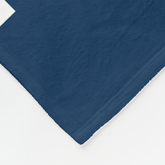 ボートネームいかりネービ航海のーブルーへようこそ フリースブランケット (角)