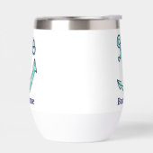 ボートネームパーソナライズされたネイビーグリーンいかり航海の (左面)