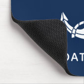 ボートネームモダンいかりセーリングクルーカスタム マウスパッド (コーナー)