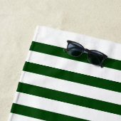 ボートネーム航海のいかりスターズフォレストグリーン ビーチタオル (インサイチュ)