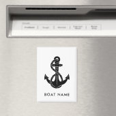 ボートネーム航海のいかりビーチハウスカスタム マグネット (インサイチュ (食洗機))